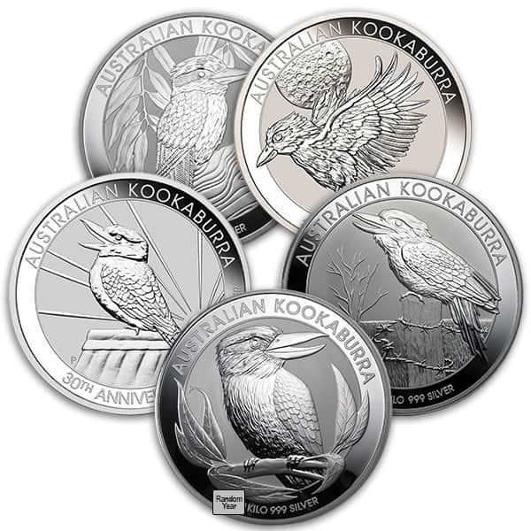 1 Kilo Australian Kookaburra Silver Coin, .9999 fine silver, Perth Mint