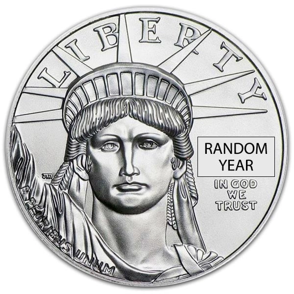 1 oz Platinum American Eagle, 0.9995 fine silver, US Mint