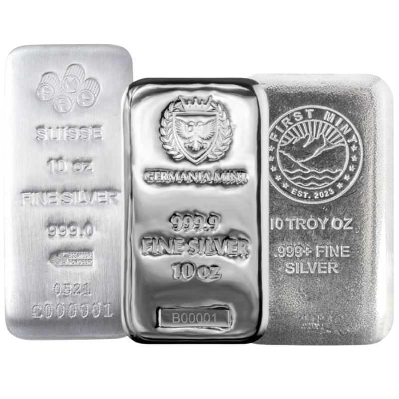 10 oz Silver Bar Random Brand