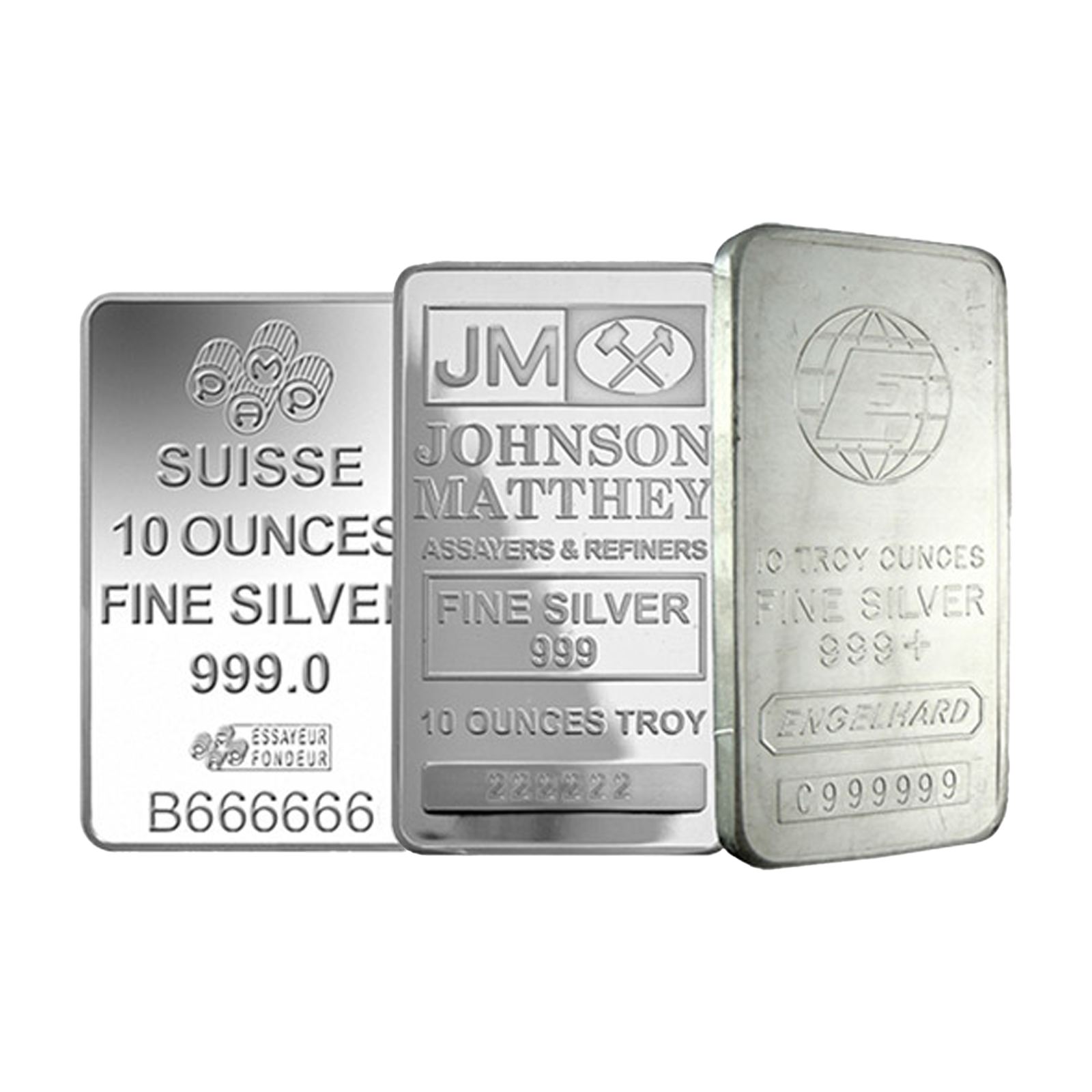 10 oz Silver Bar Random Brand, null fine silver, null