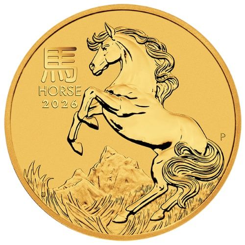 2026 1/4 oz Australian Gold Lunar Horse Coin, 0.9999 fine gold, Perth Mint
