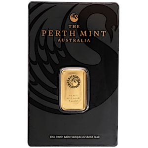 5 Gram Perth Mint Gold Bar, .9999 fine gold, Perth Mint